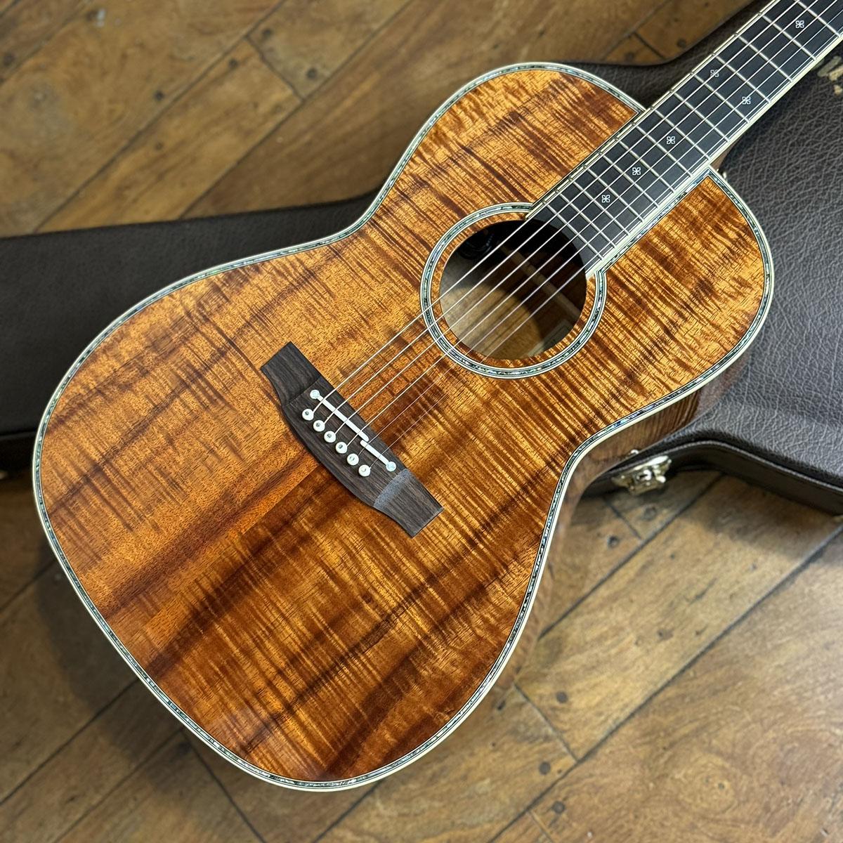 DSP400 All Solid Figured Hawaiian Koa Takamine アコースティック