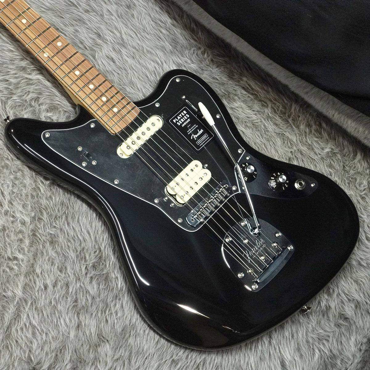 Player Jaguar PF Black Fender エレクトリックギター ジャガータイプ