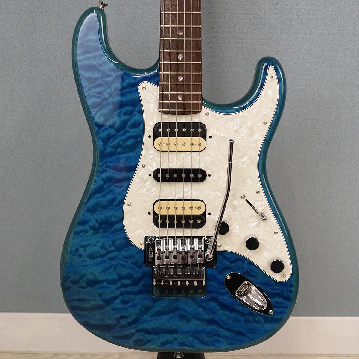ハ*キ様 国産 コンポーネント ストラト Michiya Haruhata Stratocaster RW Caribbean Blue Trans【2023年製