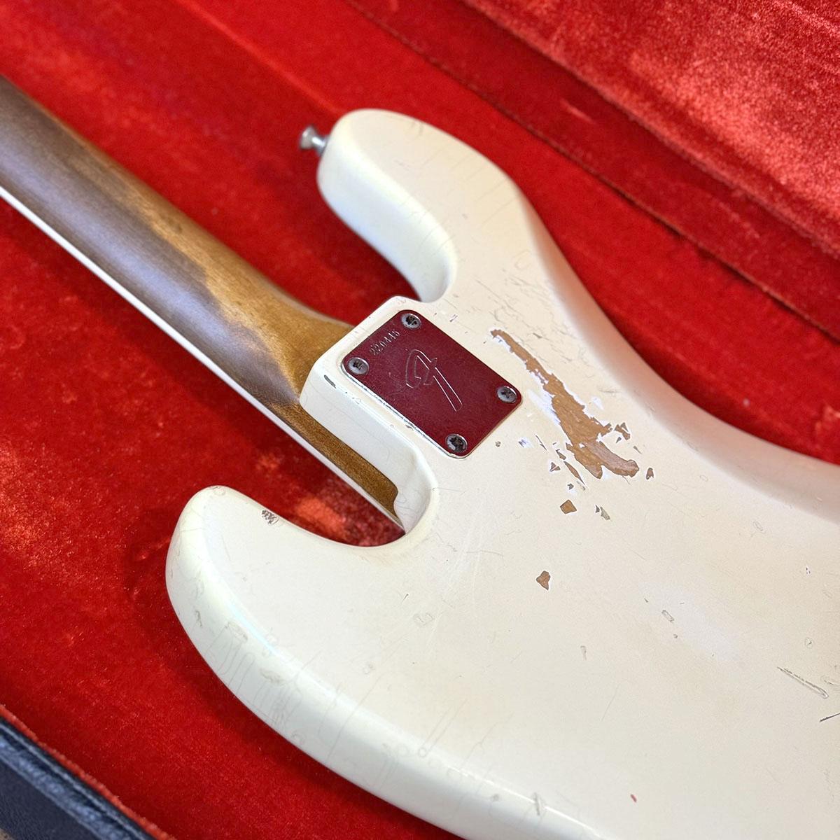 Jazz Bass 1968s Olympic White Refinish Bound&Block Neck Fender USA