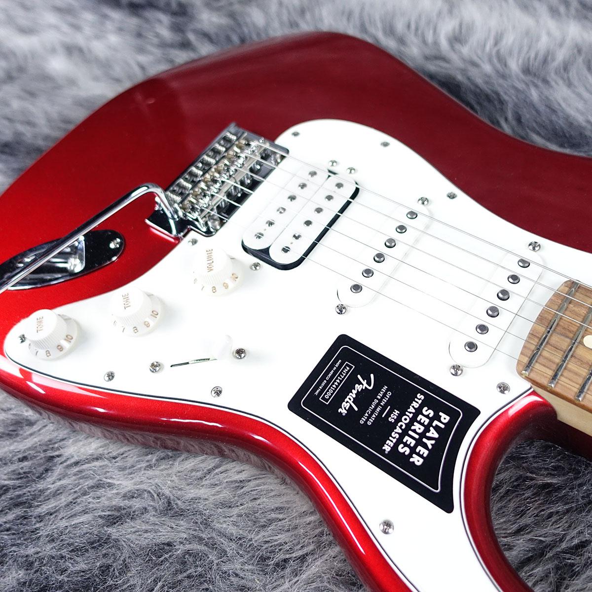 Player Stratocaster HSS Candy Apple Red Mexico- Fender