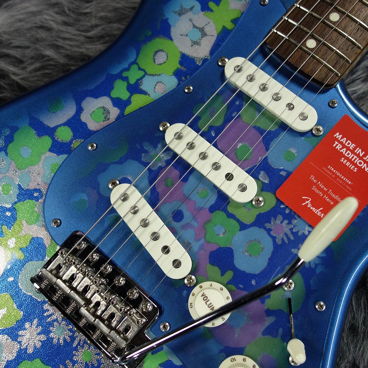 MIJ Traditional '60s Stratocaster Blue Flower MIJ- Fender