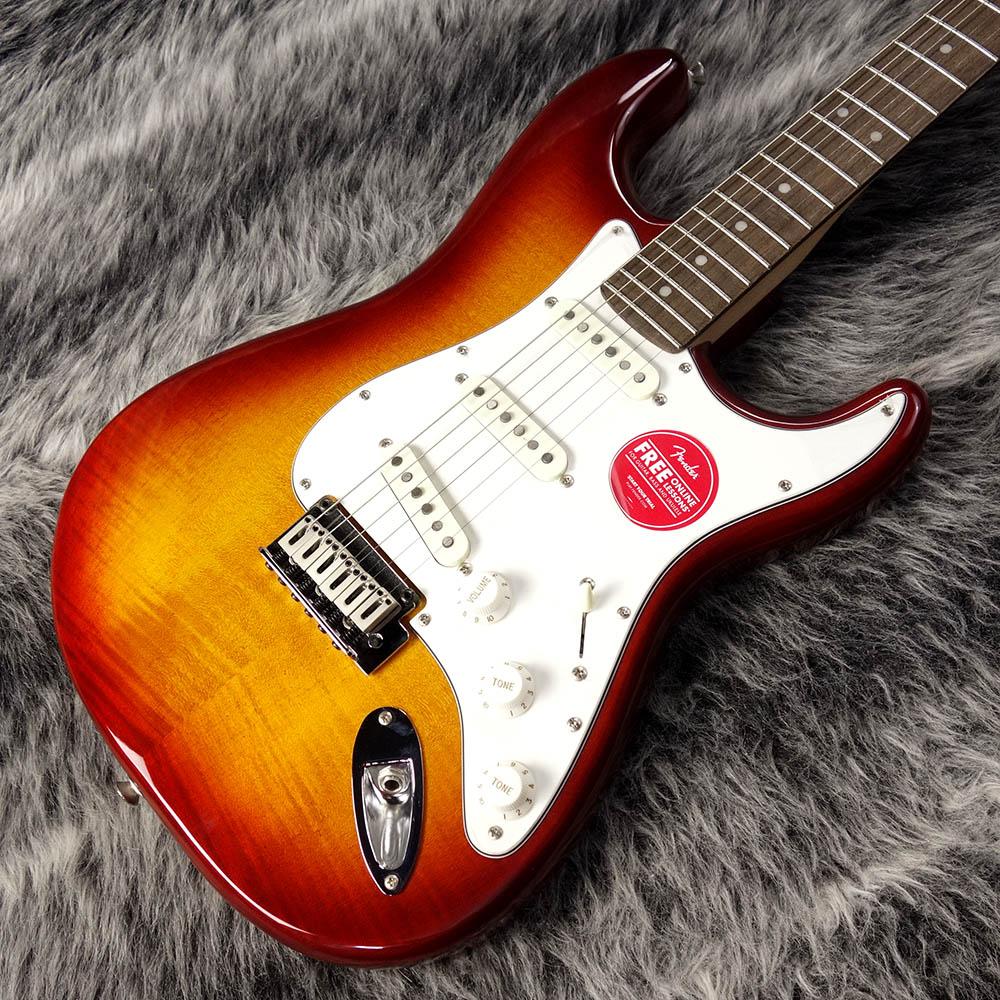 Standard Stratocaster FMT Amber Sunburst Squier エレクトリック