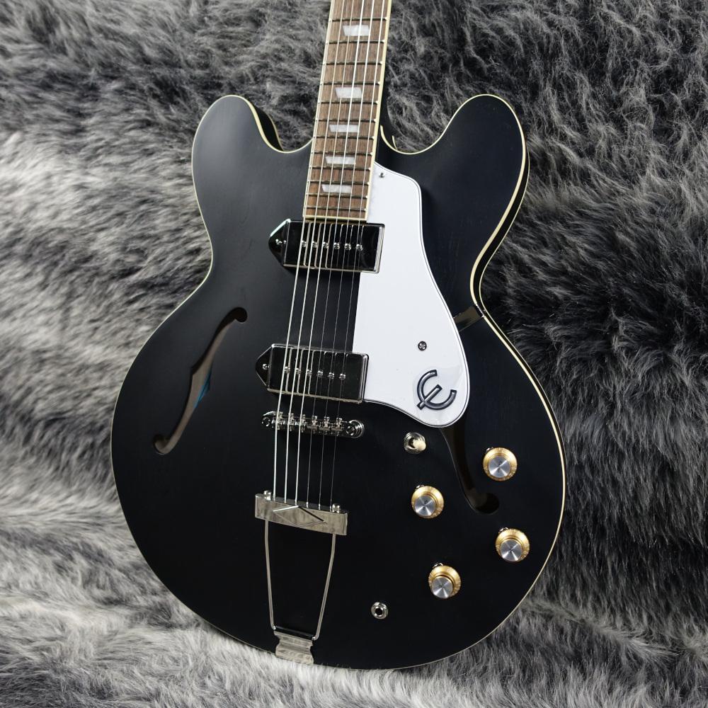 ギター Epiphone Casino Worn Ebony Epiphone Casino Worn Electric Guitar | Music Depot Musique Dépôt