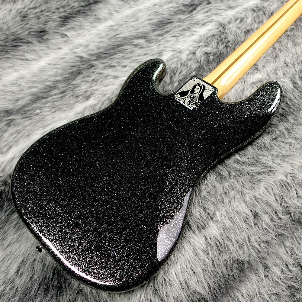 J Precision Bass Maple Fingerboard Black Gold Fender