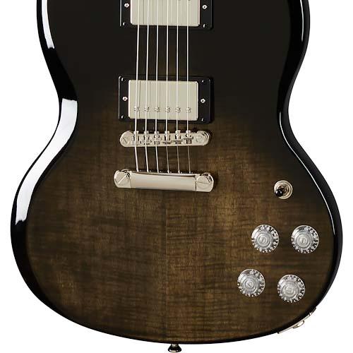 SG Modern Trans Black Fade (Figured) Epiphone エレクトリックギター