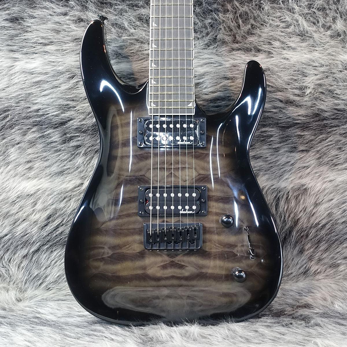 JS Series Dinky Arch Top JS22Q-7 DKA HT Transparent Black Burst