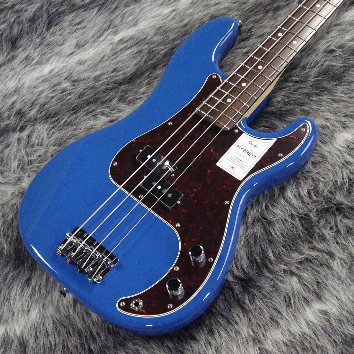 Made in Japan Hybrid II Precision Bass Forest Blue Fender