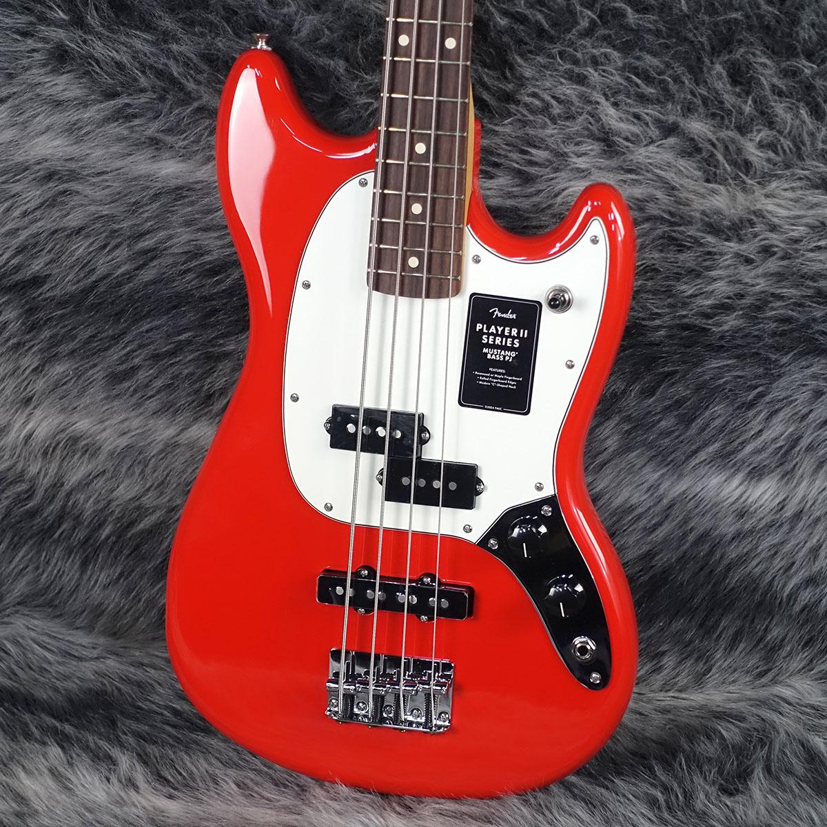 Player II Mustang Bass PJ Coral Red Fender エレクトリック・ベース