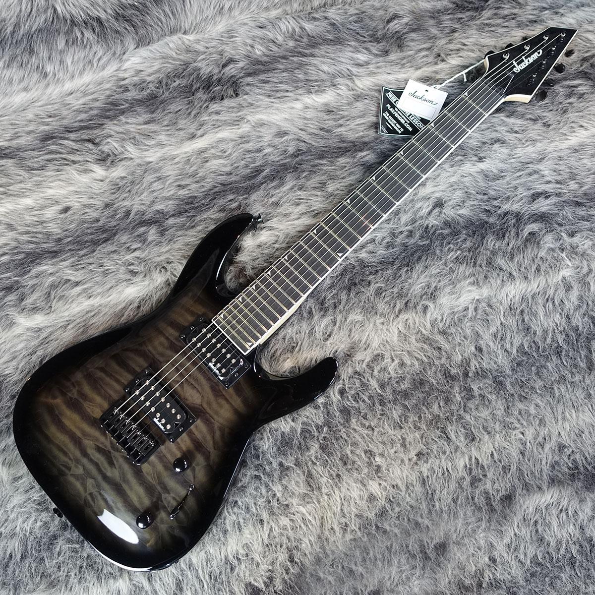 JS Series Dinky Arch Top JS22Q-7 DKA HT Transparent Black Burst