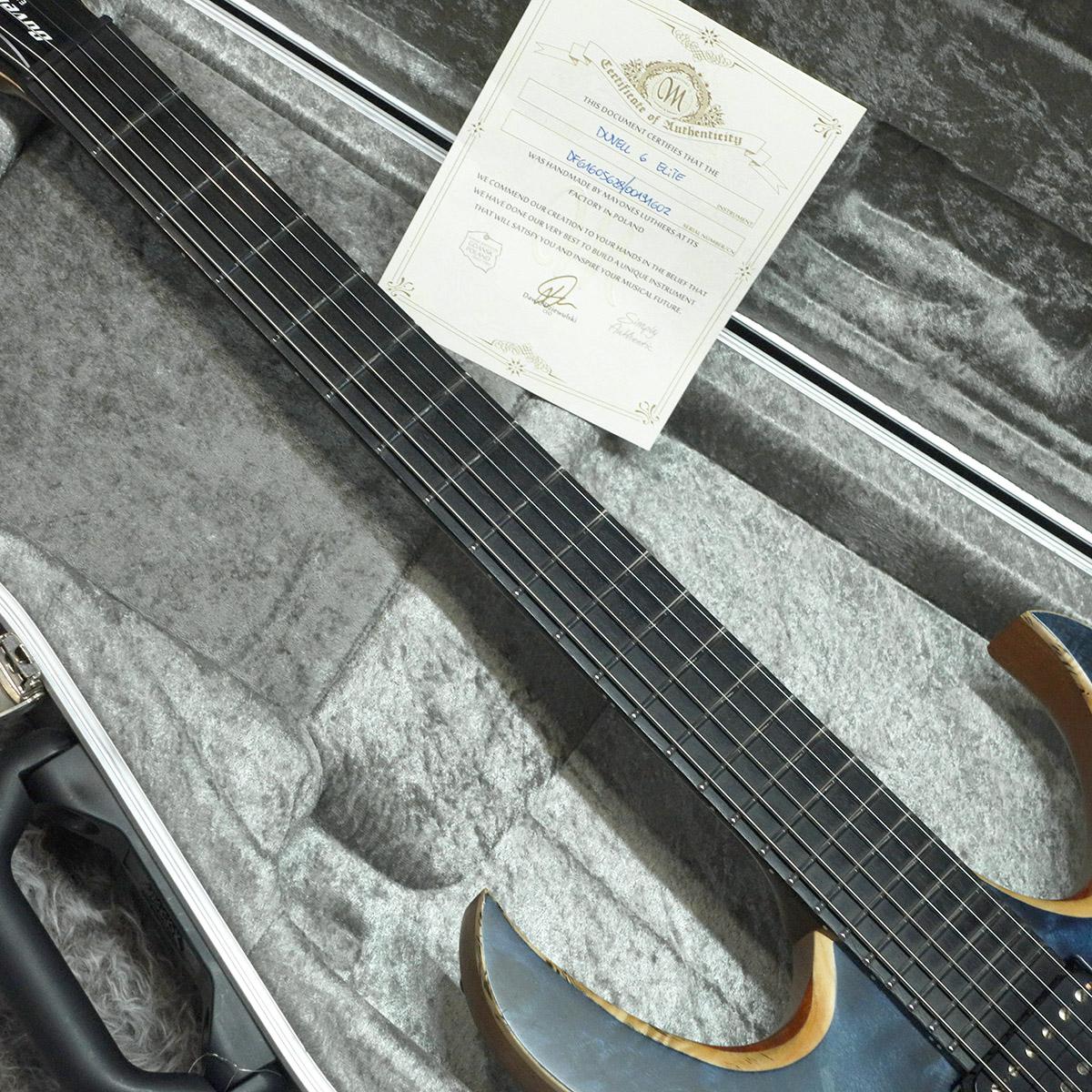 Duvell 6 Elite Dirty Blue Mayones エレクトリックギター ストラト