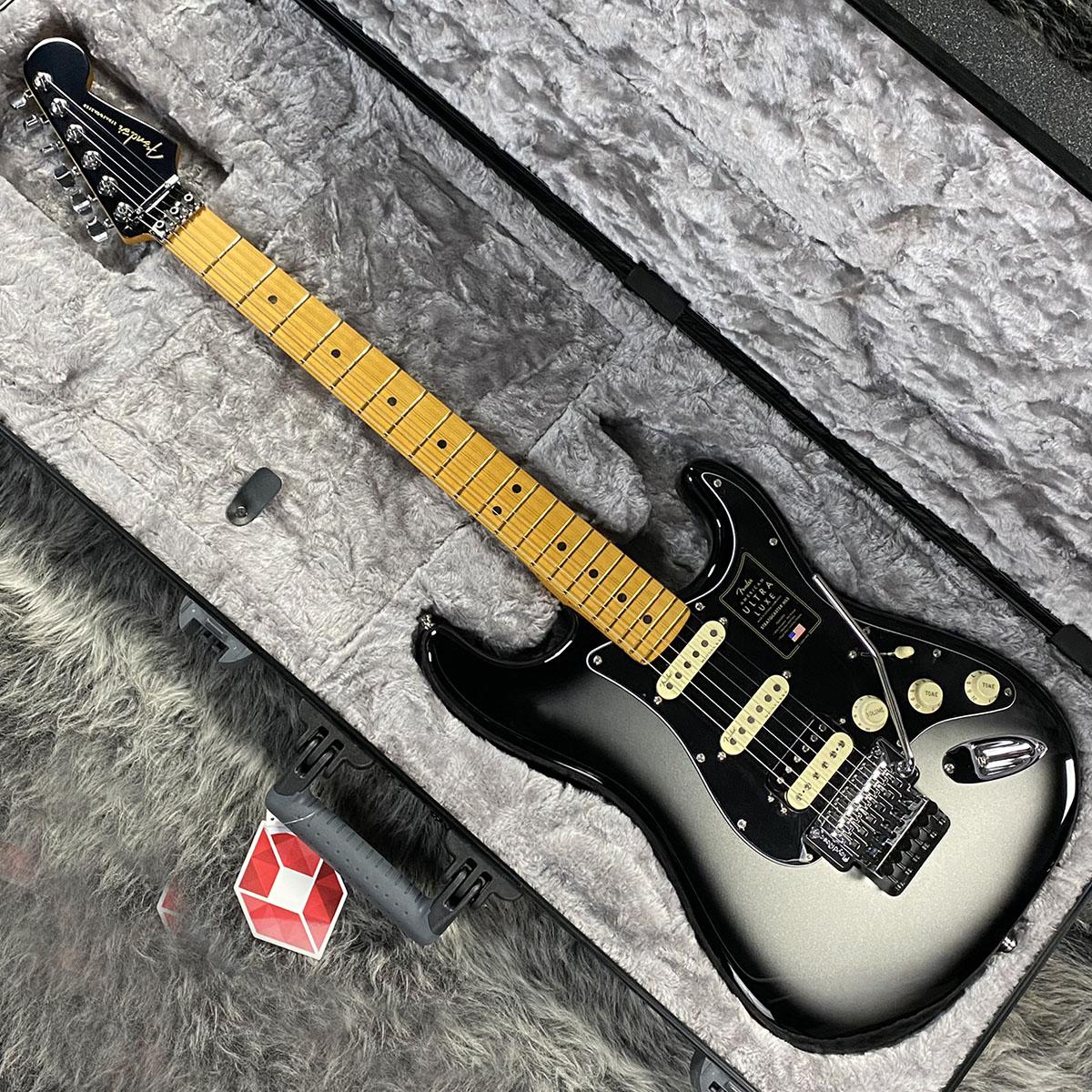 American Ultra Luxe Stratocaster Floyd Rose HSS Silverburst Fender