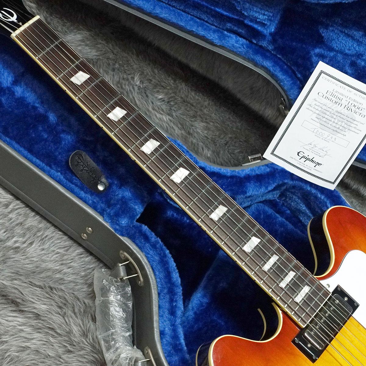 Limited Edition Elitist 1966 Custom Riviera Honey Burst Epiphone