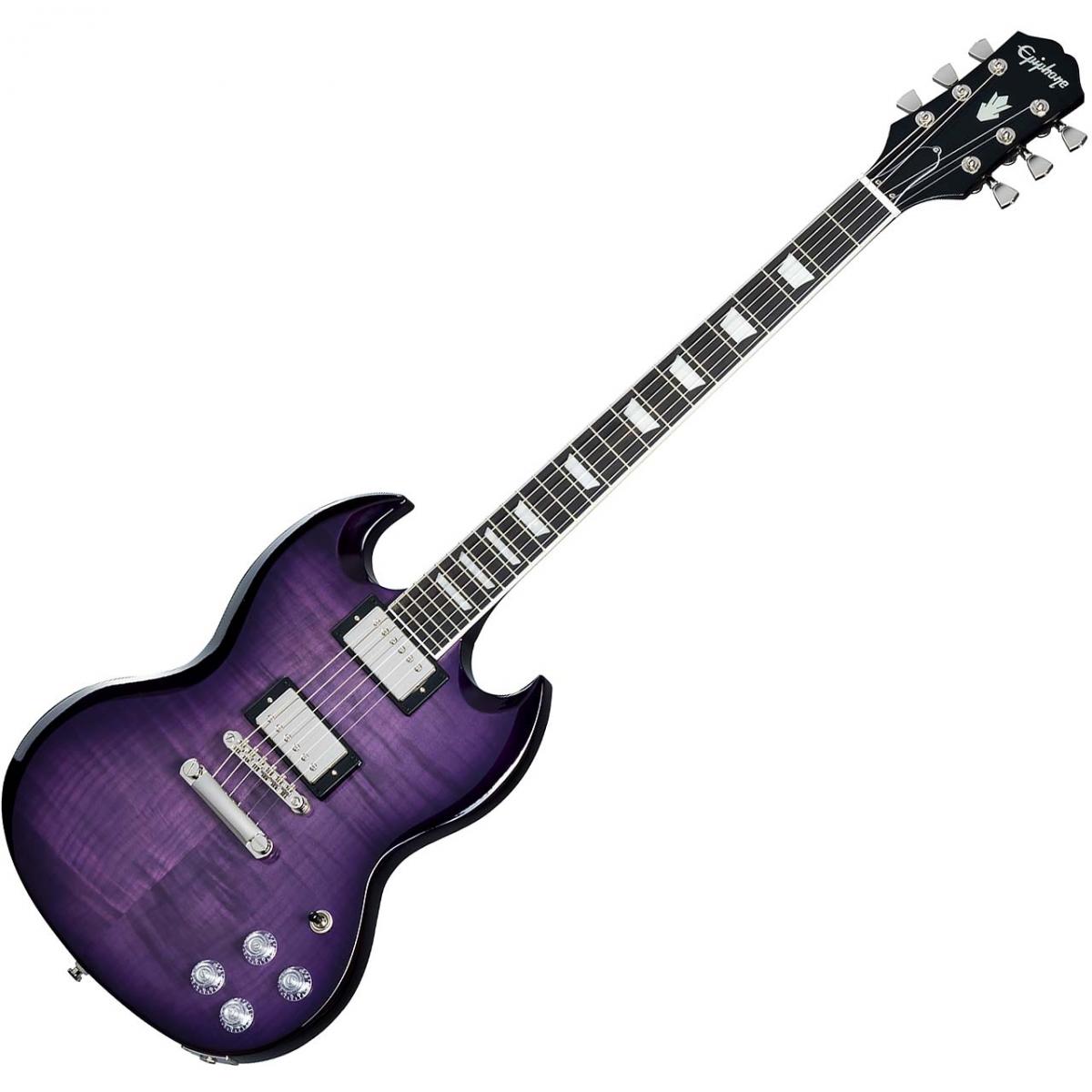 SG Modern Figured Purple Burst Epiphone エレクトリックギター SG