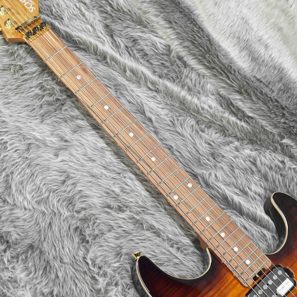 NV-3-22-AL Flame Maple Top Tyger Eye Burst SCHECTER エレクトリック
