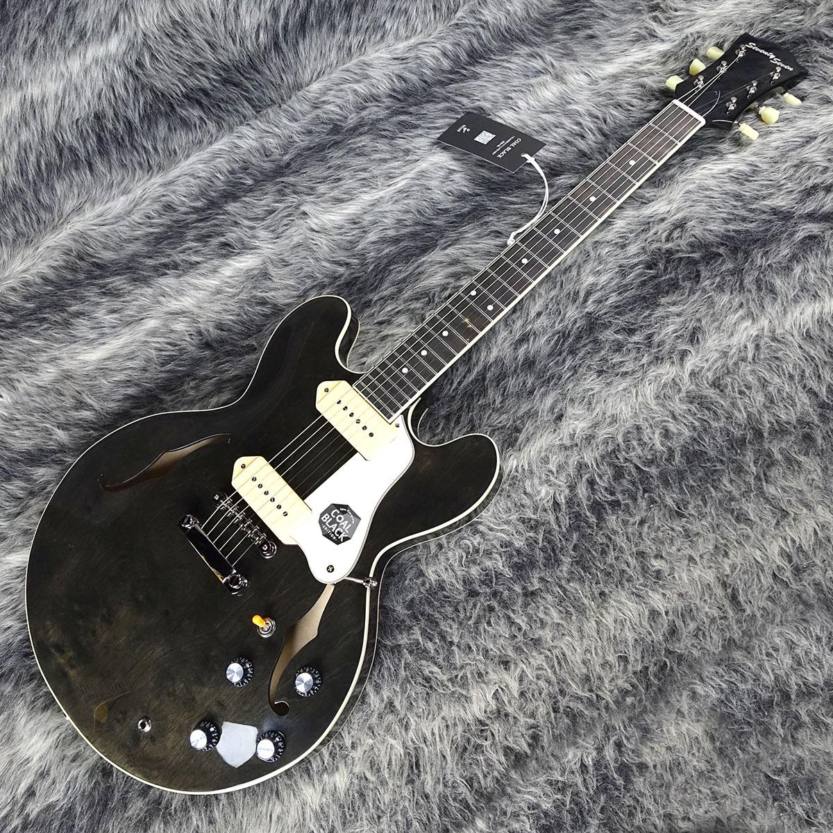 EXRUBATO-STD/S-JT Coal Black Seventy Seven Guitars エレクトリック