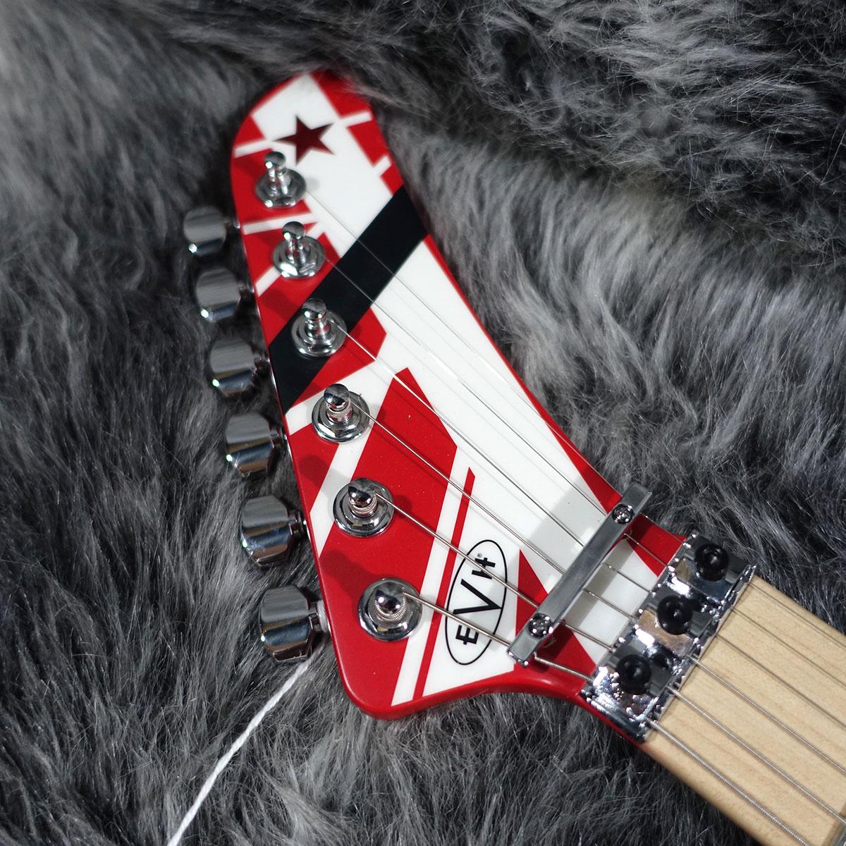 Striped Series 5150 Red with Black and White Stripes EVH