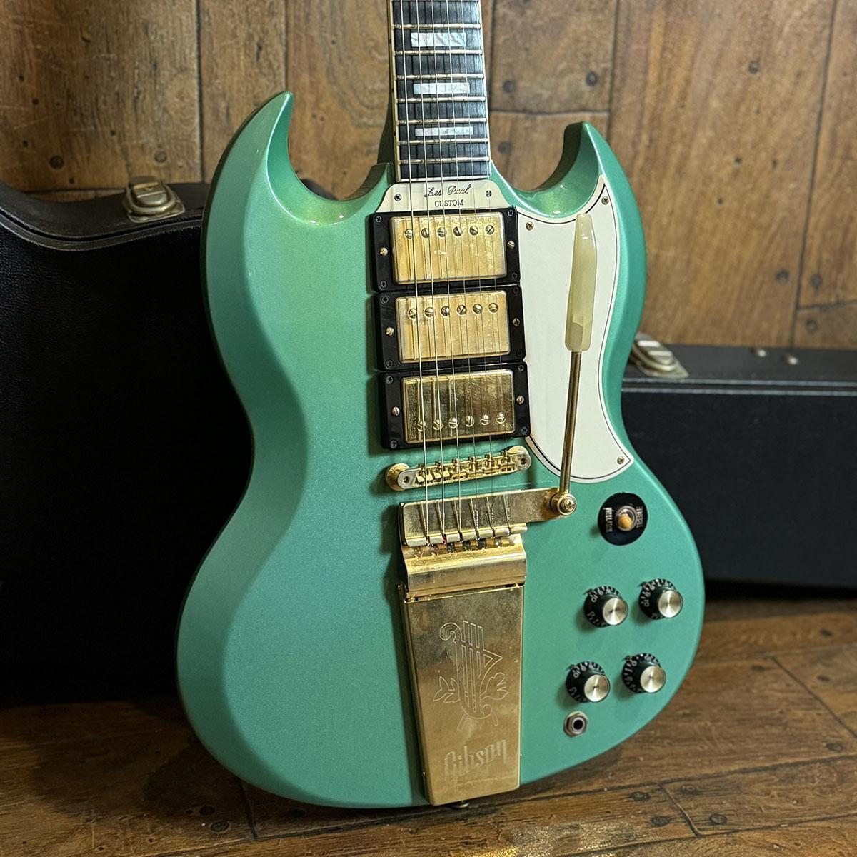 Les Paul SG Custom Maestro Vibrola Inverness Green 3PU Modified
