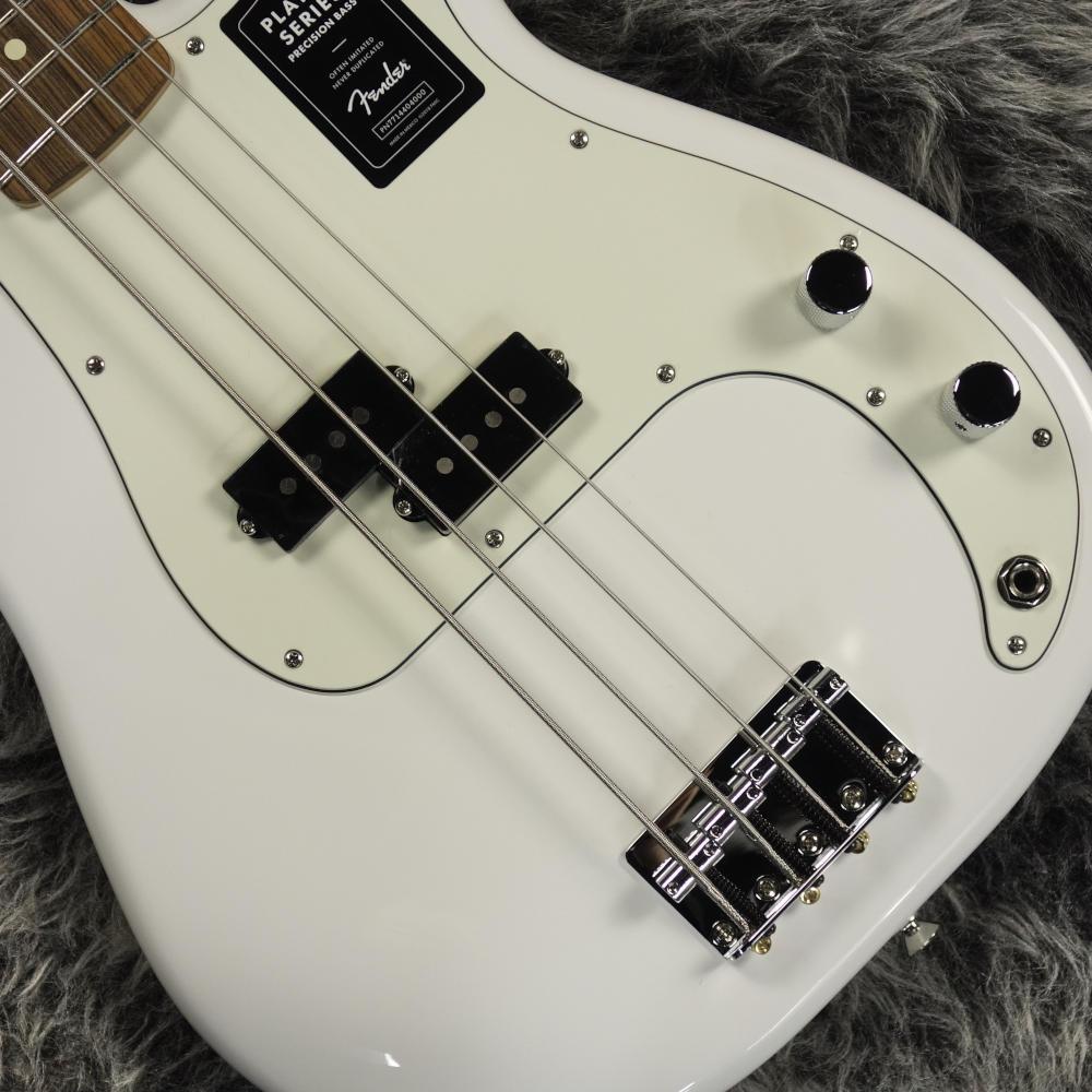 Player Precision Bass PF Polar White Fender Mexico エレクトリック