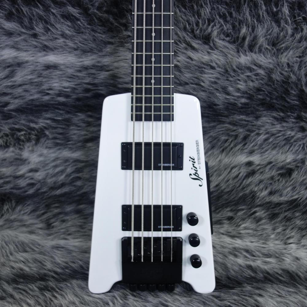Spirit XT-25 (5-String) Standard Bass White Steinberger