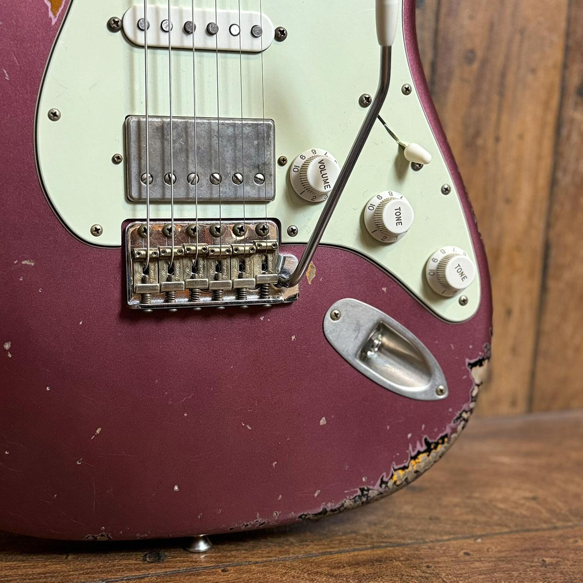 XSC-2 Roasted Flame Maple Neck Heavy Aged / Burgundy Mist over