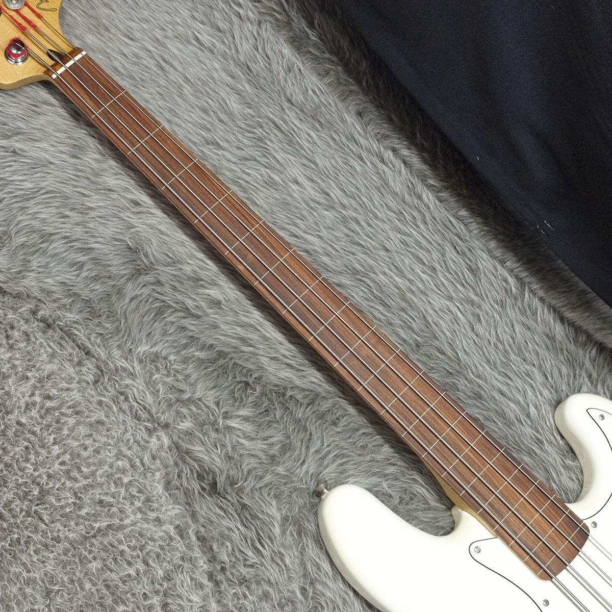 Player Jazz Bass PF Fretless Polar White Fender エレクトリック