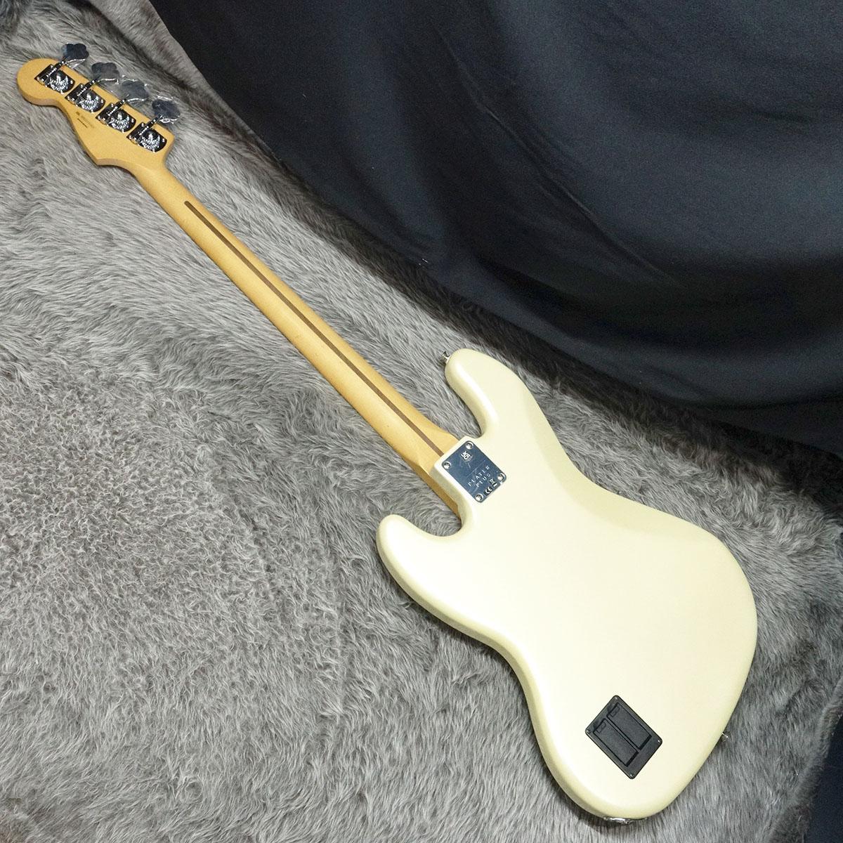 Player Plus Jazz Bass MN Olympic Pearl Fender Mexico