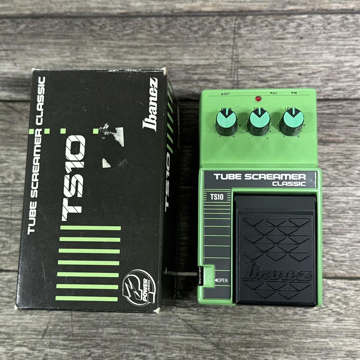 Ibanez (アイバニーズ) エフェクター Ibanez TS10 Tube Screamer Classic 初期日本製モデル【中古】 【コンプオフ金沢野々市店】 Ibanez TS-10 Tube Screamer Classic Overdrive 1986 - 1990 | Reverb