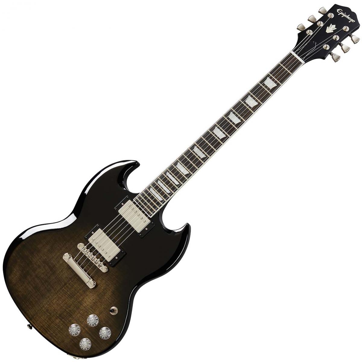 SG Modern Trans Black Fade (Figured) Epiphone エレクトリックギター