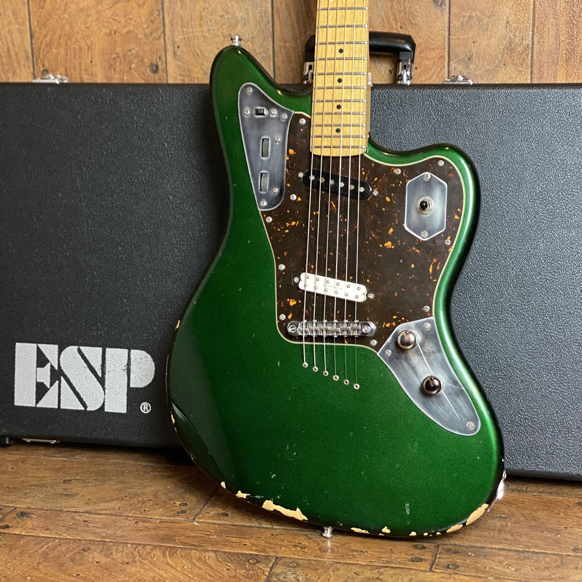 ESP/カスタムオーダーギター/ジャガー Custom Jaguar Type Metallic Green ESP エレクトリックギター
