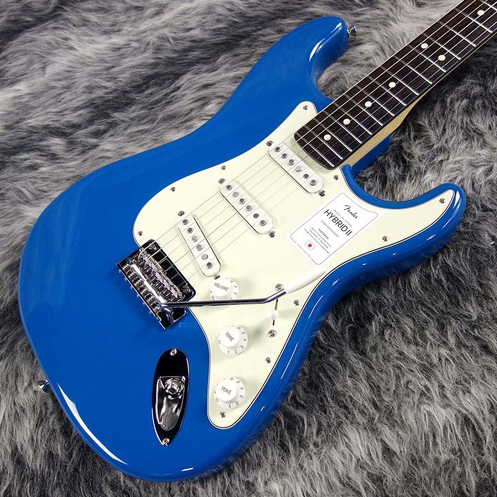 Made in Japan Hybrid II Stratocaster Forest Blue Fender