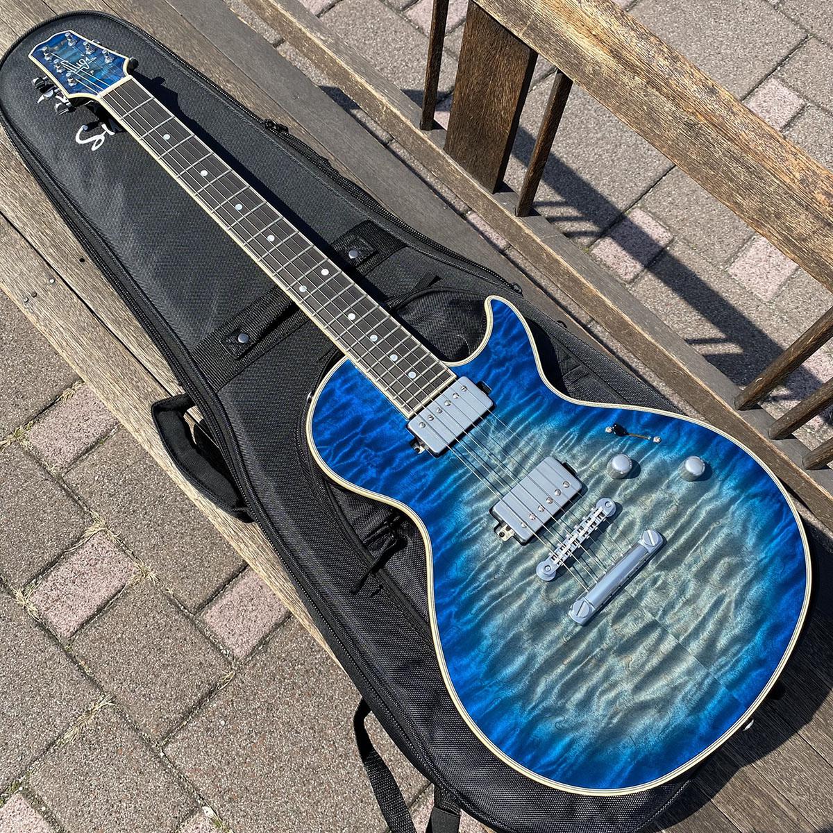 SH485 EM/A-Maho /See Through Blue Sugi エレクトリックギター レス