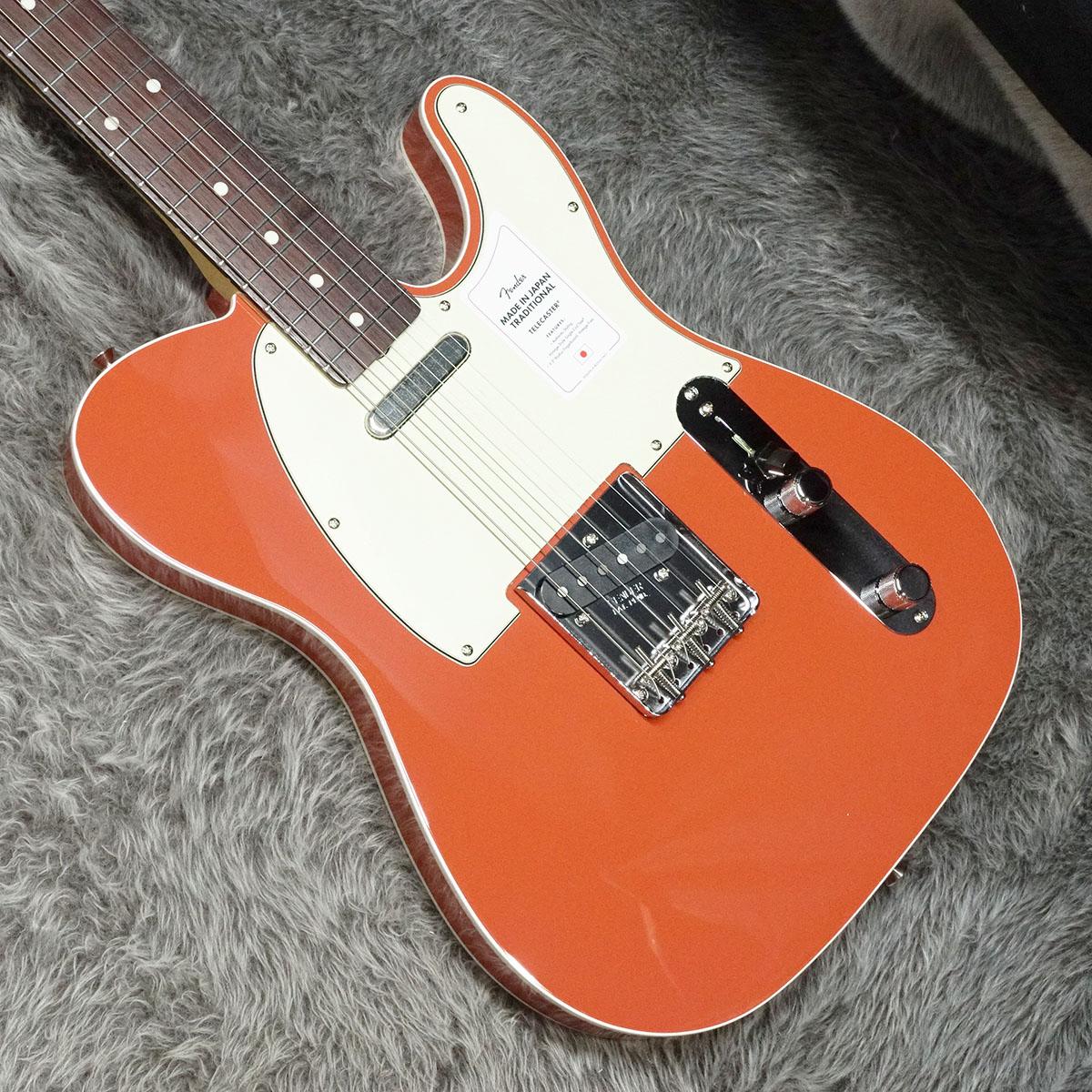 Traditional Japan in Made Fender テレキャスター　ニコイチ japan Fender 60s Red Fiesta Custom Telecaster ギター