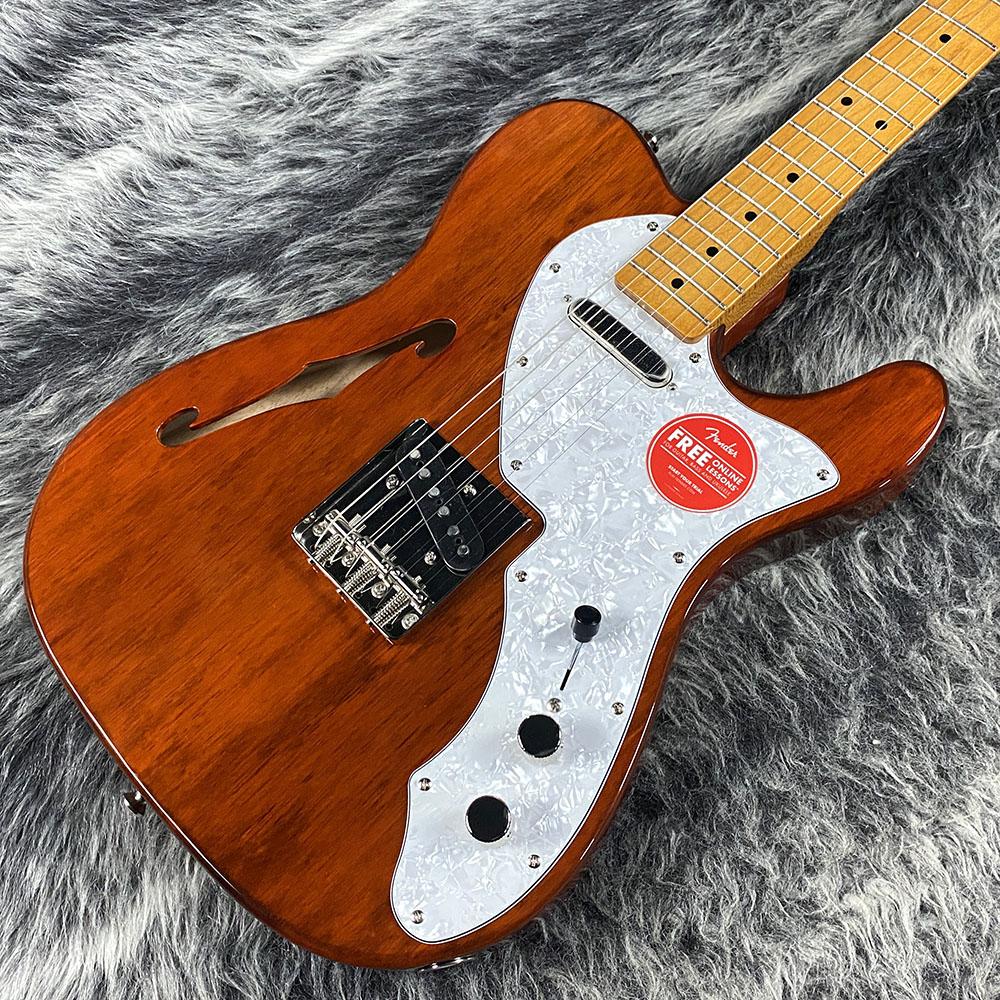 ハードレリック60sテレキャスタータイプ/トップバインディング/アルニコシングル Classic Vibe '60s Telecaster Thinline Natural Squier