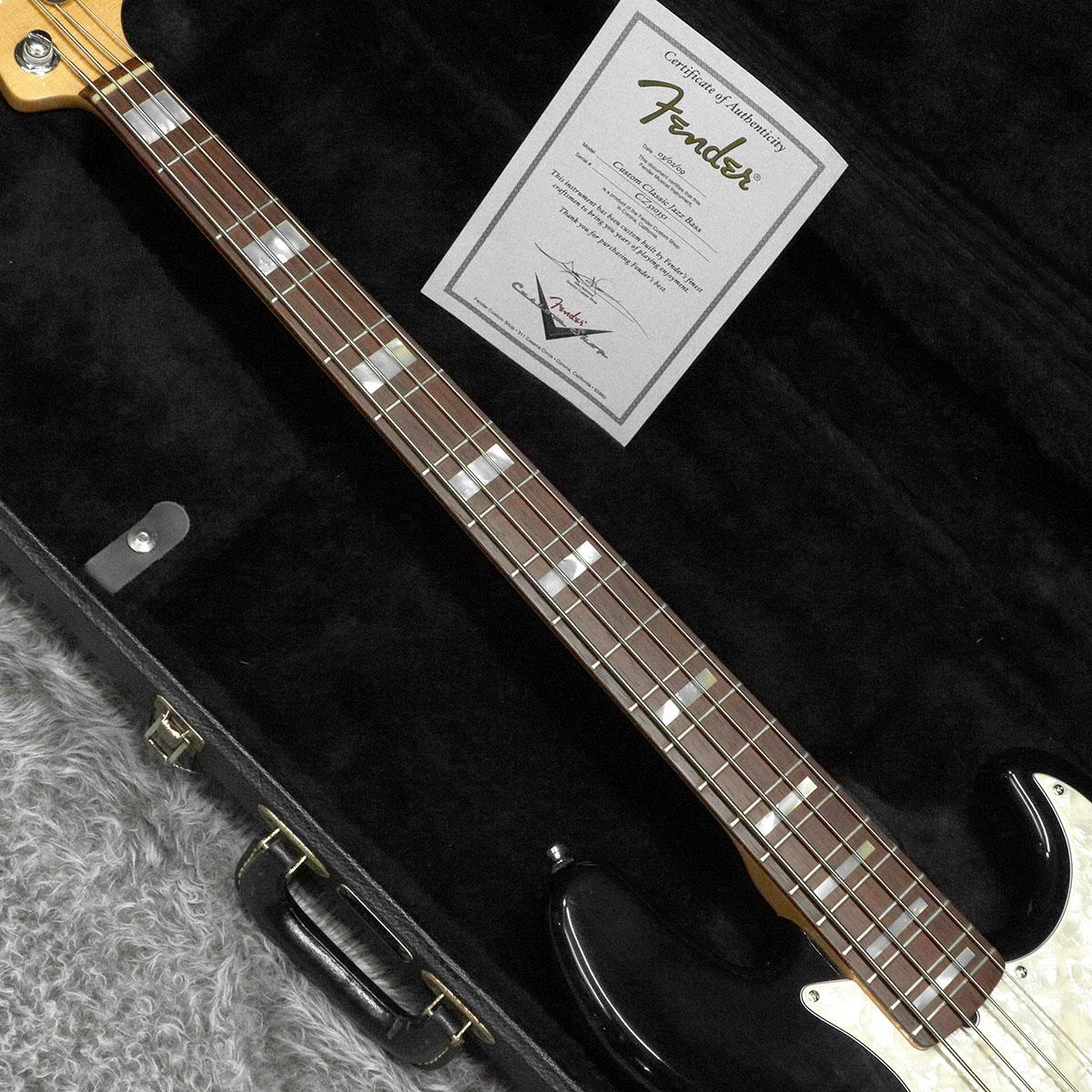 Custom Classic Jazz Bass Trans Black Fender Custom Shop