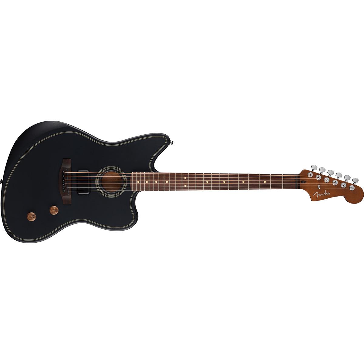 Acoustasonic Standard Jazzmaster Black Fender エレクトリック