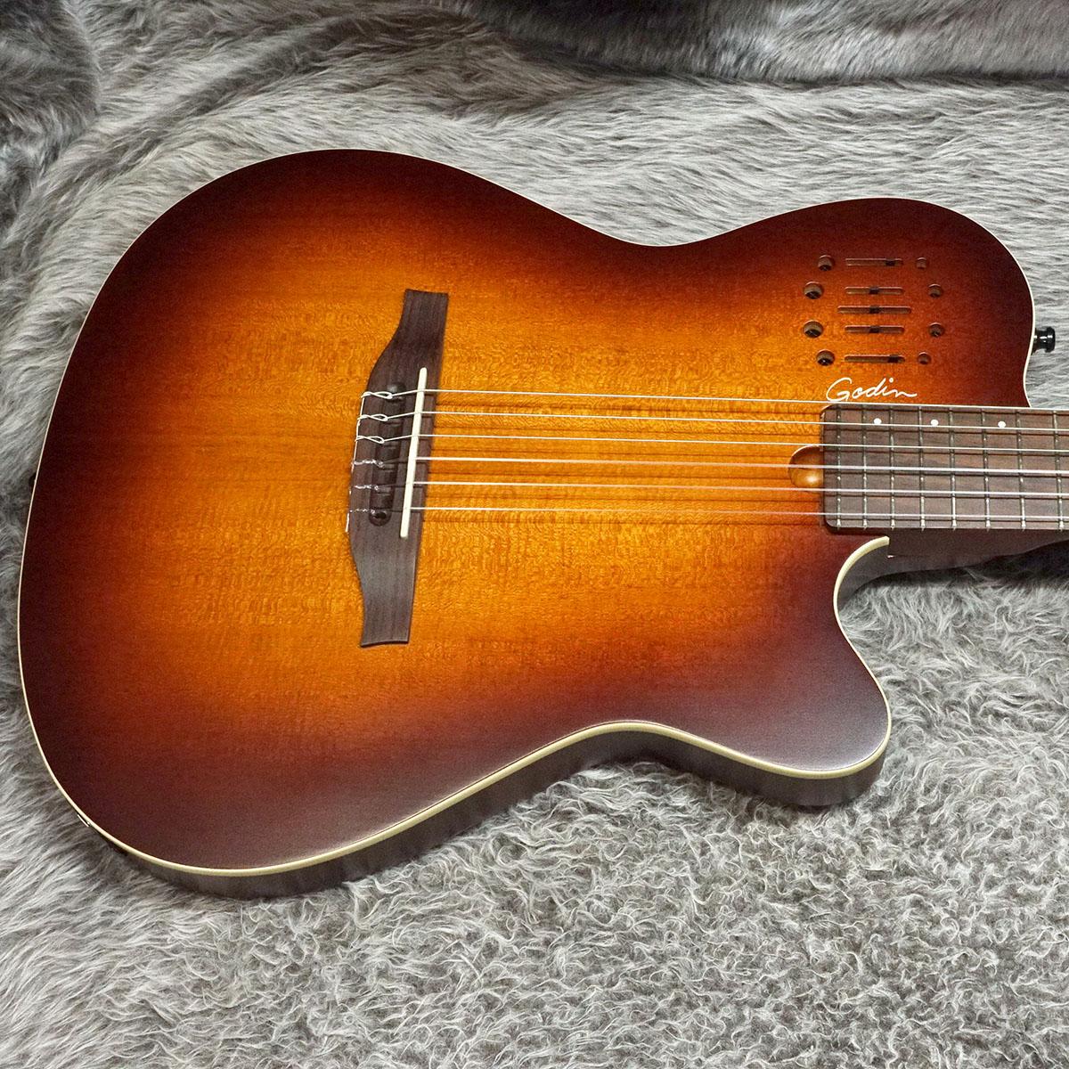 Multiac Nylon Encore Burnt Umber Godin エレクトリック