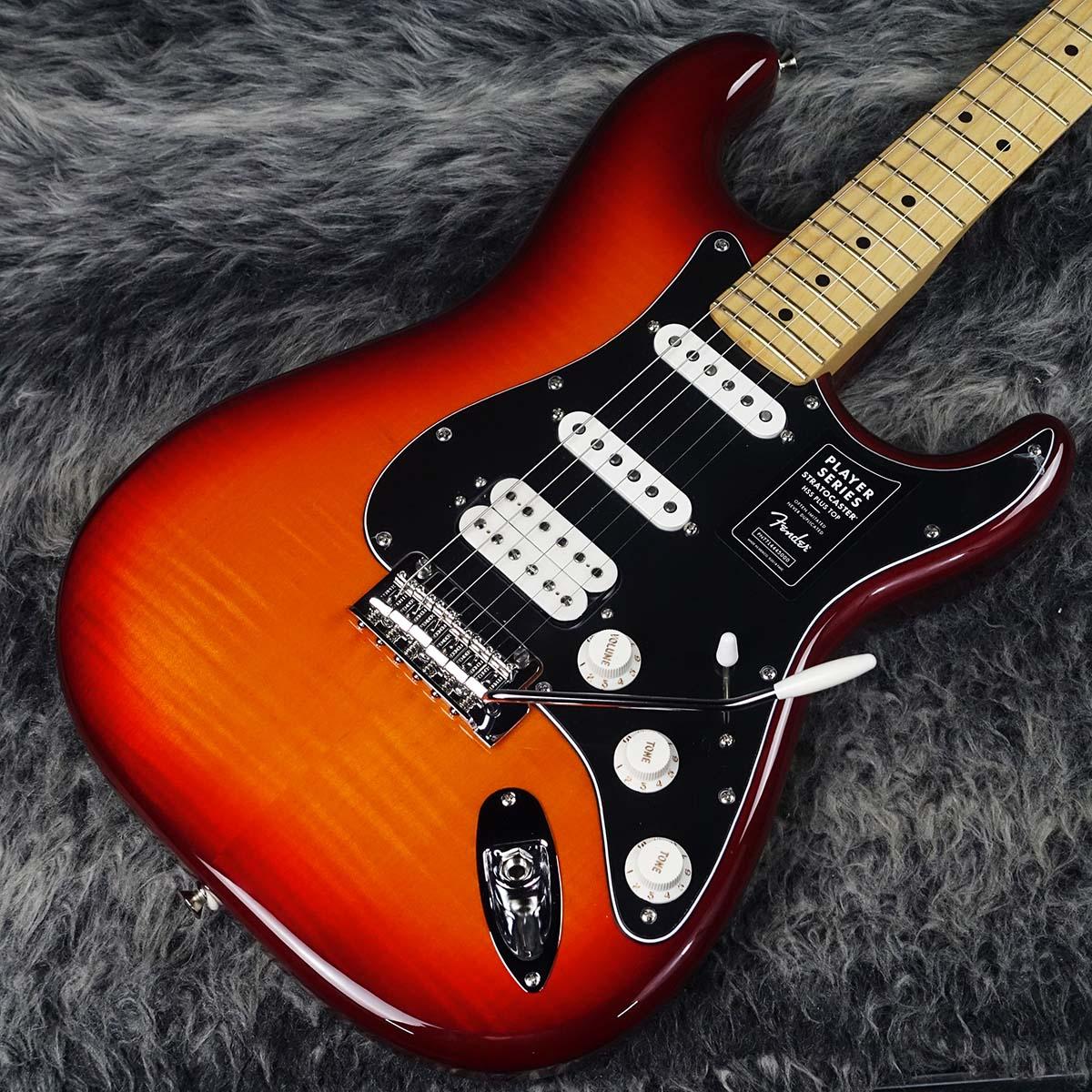 Player Stratocaster HSS Plus Top Aged Cherry Burst Fender