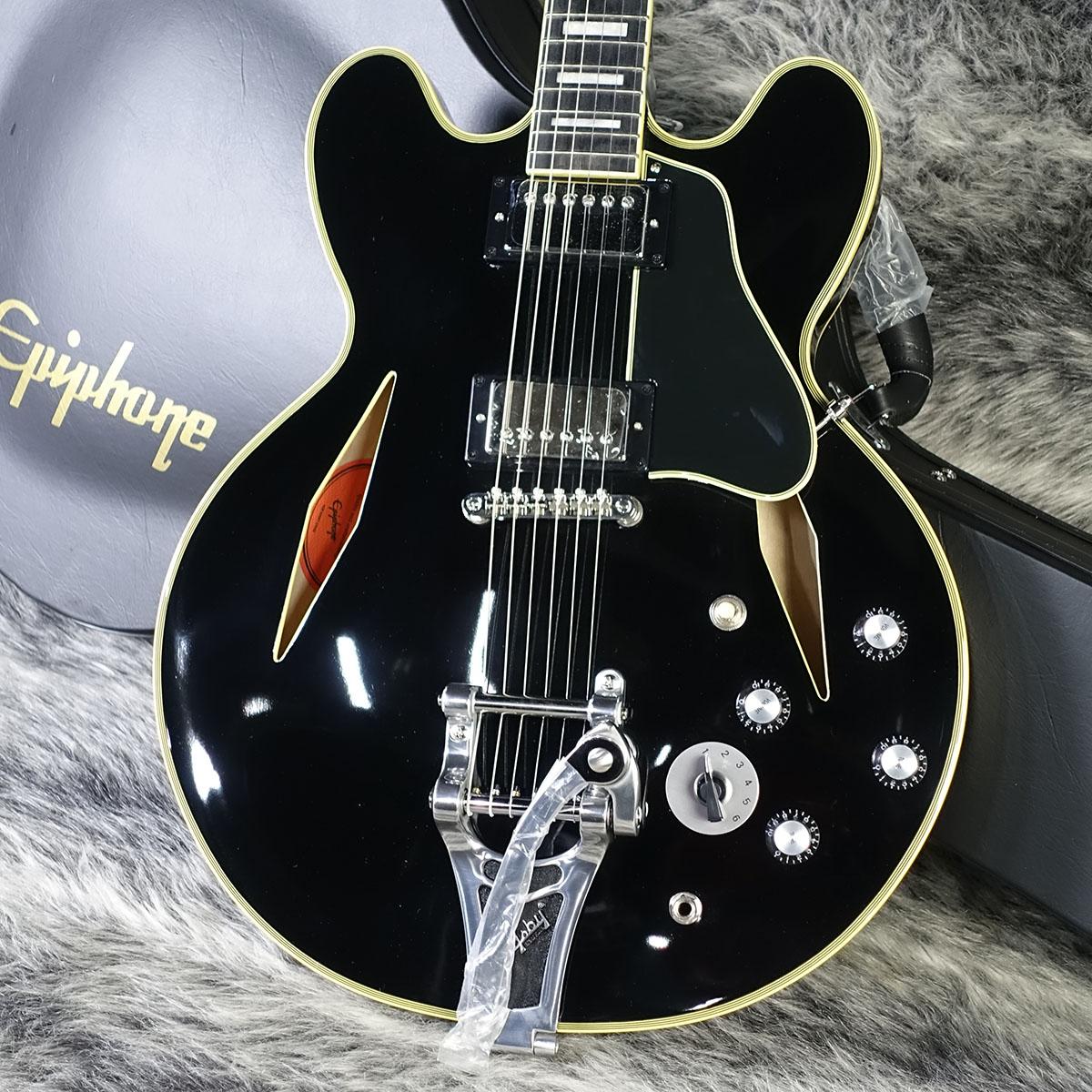 Shinichi Ubukata ES-355 Custom Bigsby ver.02 Ebony Epiphone