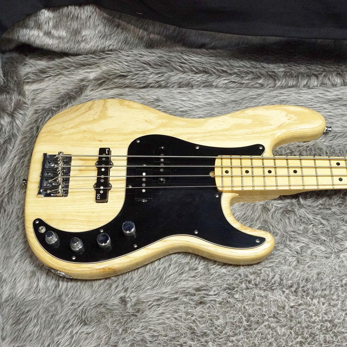 American Deluxe Precision Bass Ash MN Natural Fender USA
