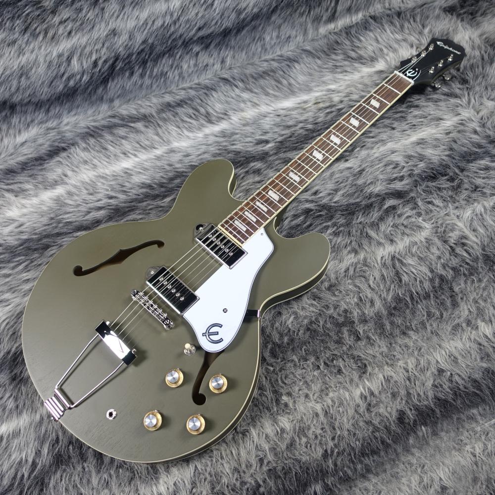 Casino Worn Olive Drab Epiphone エレクトリックギター フルアコ 商品