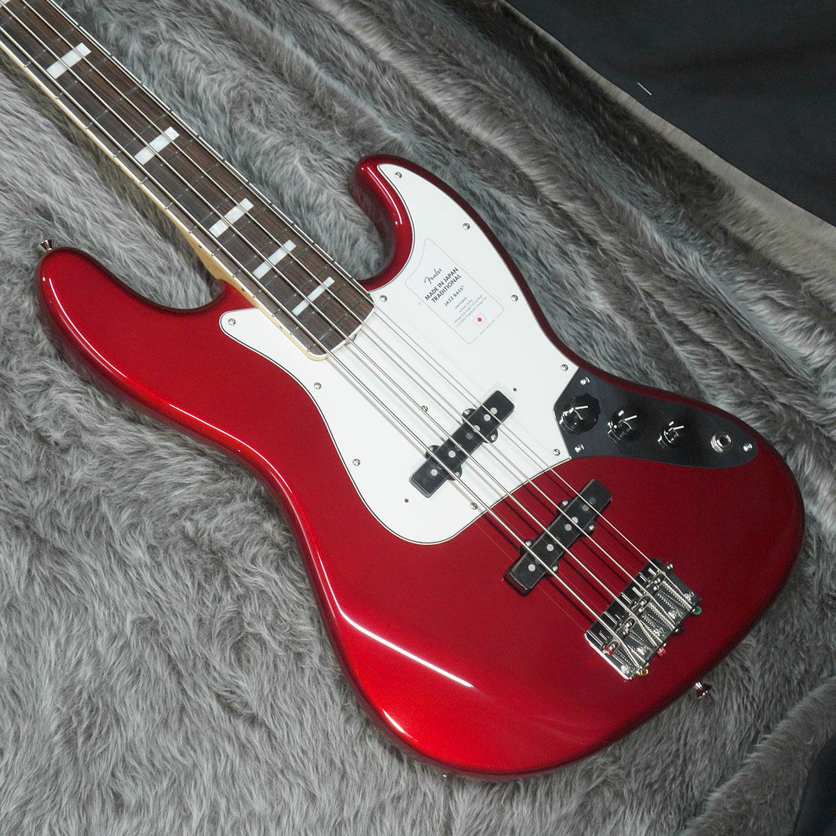 Made In Japan Traditional Late 60s Jazz Bass RW Candy Apple Red