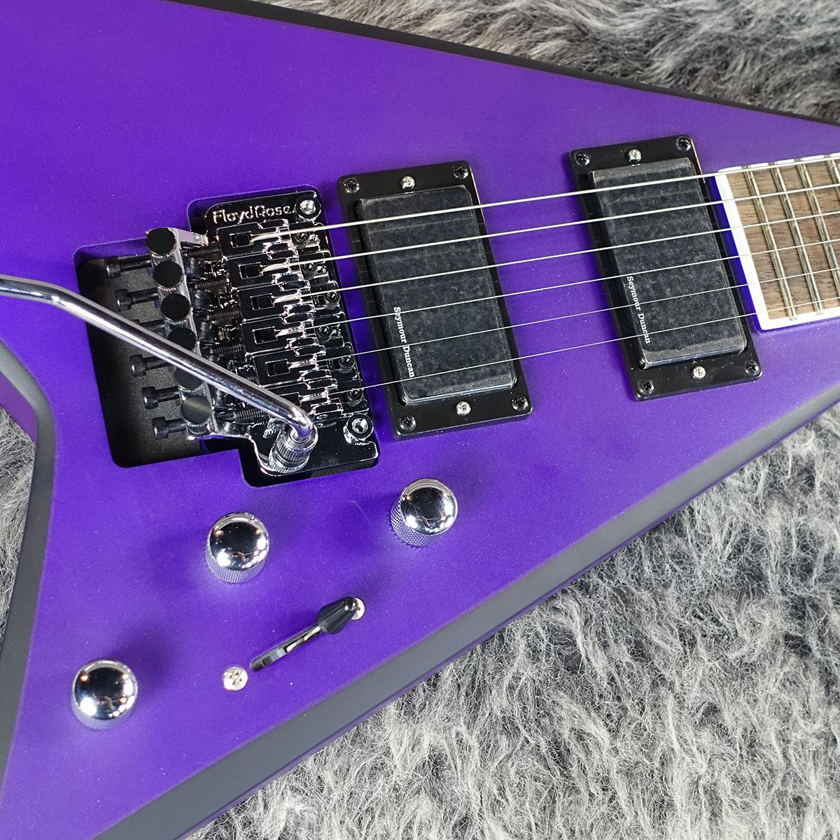 X Series Rhoads RRX24 Purple Metallic with Black Bevels Jackson