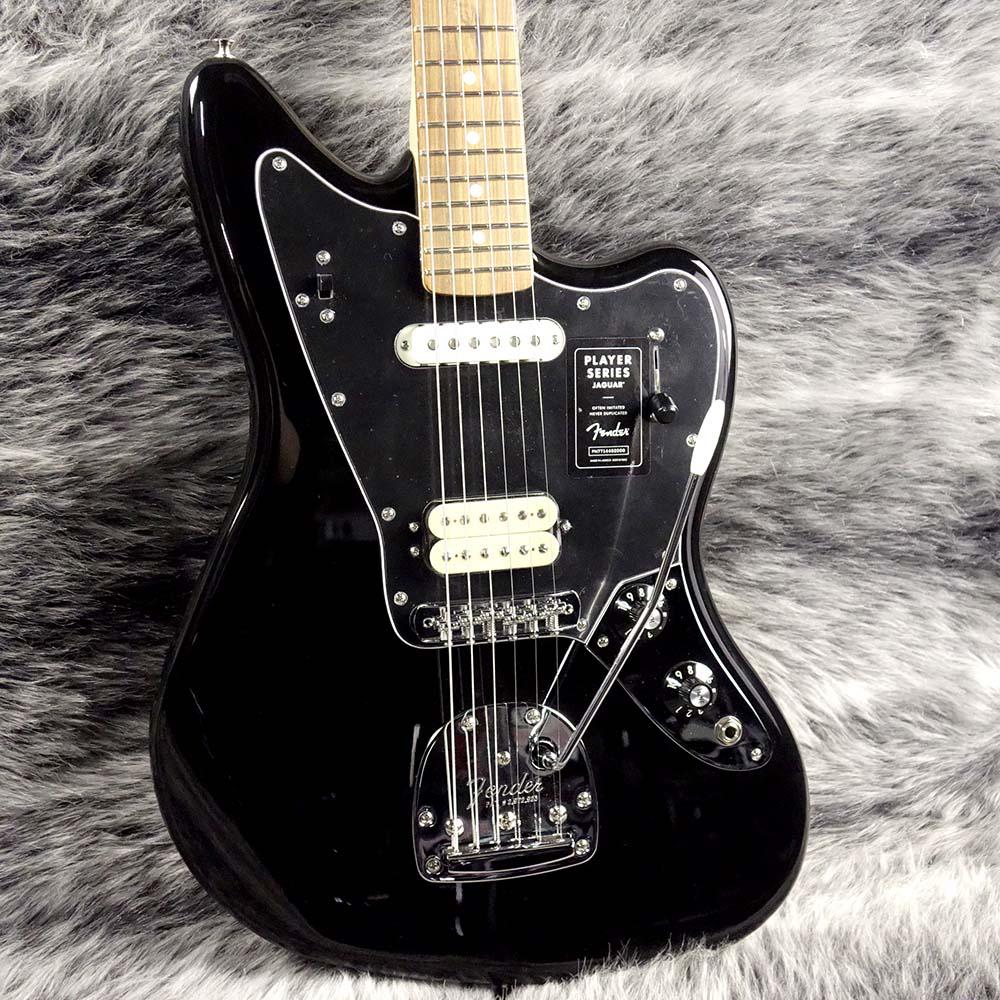 Player Jaguar Black Fender エレクトリックギター ジャガータイプ