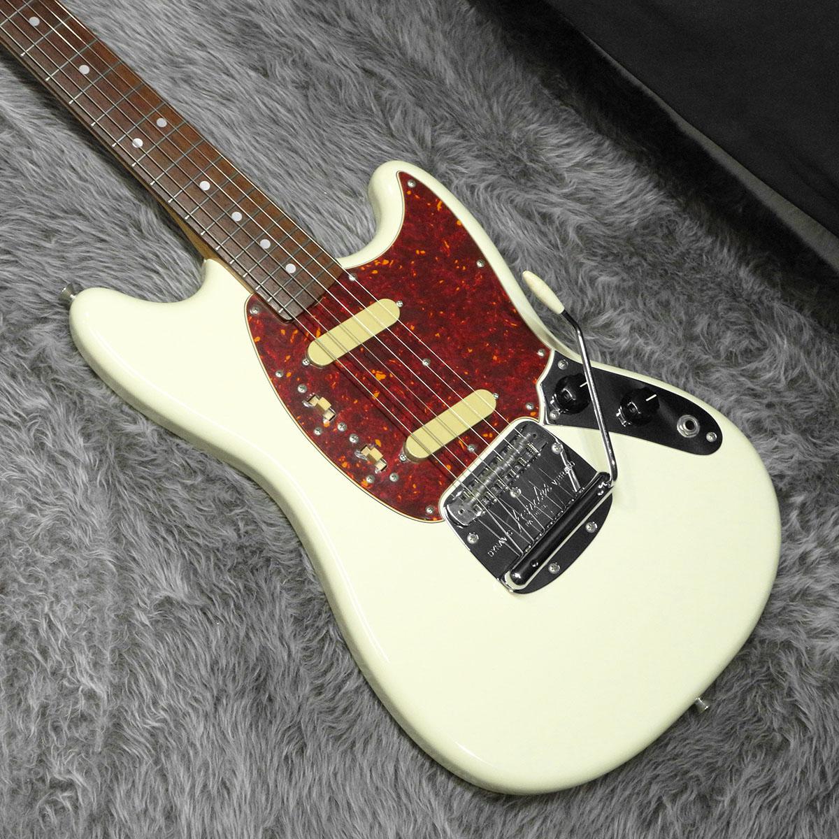 即発送 fender japan MG65 ナット牛骨 総合調整済み MG65 Vintage White 2007-2008年製 Fender Japan エレクトリックギター