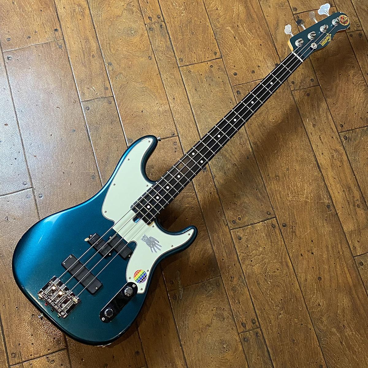 GM OKAMINE MODEL #1 w/Badass Bass III Blue Turquoise Moon