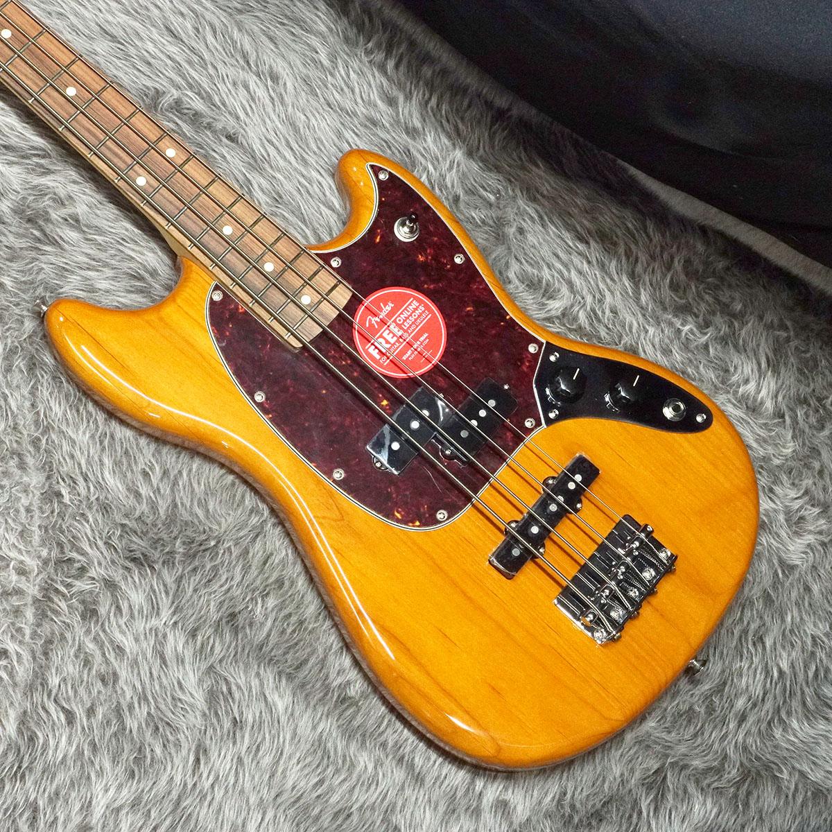 Player Mustang Bass PJ PF Aged Natural Fender Mexico