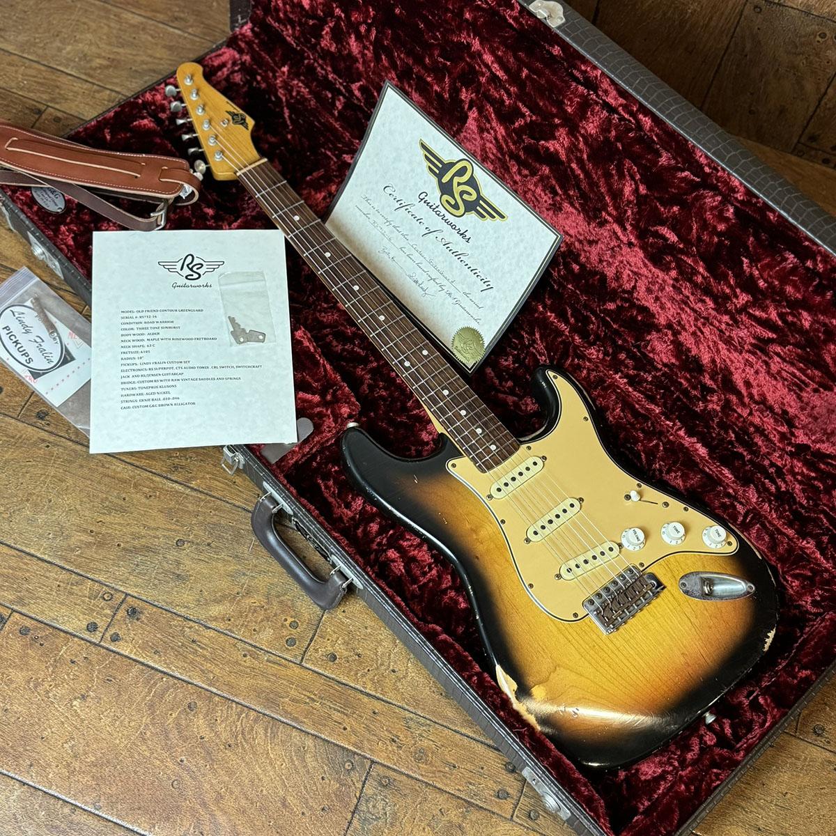 Old Friend Contour Greenguard Road Warrior (Heavy) 3Tone Burst RS
