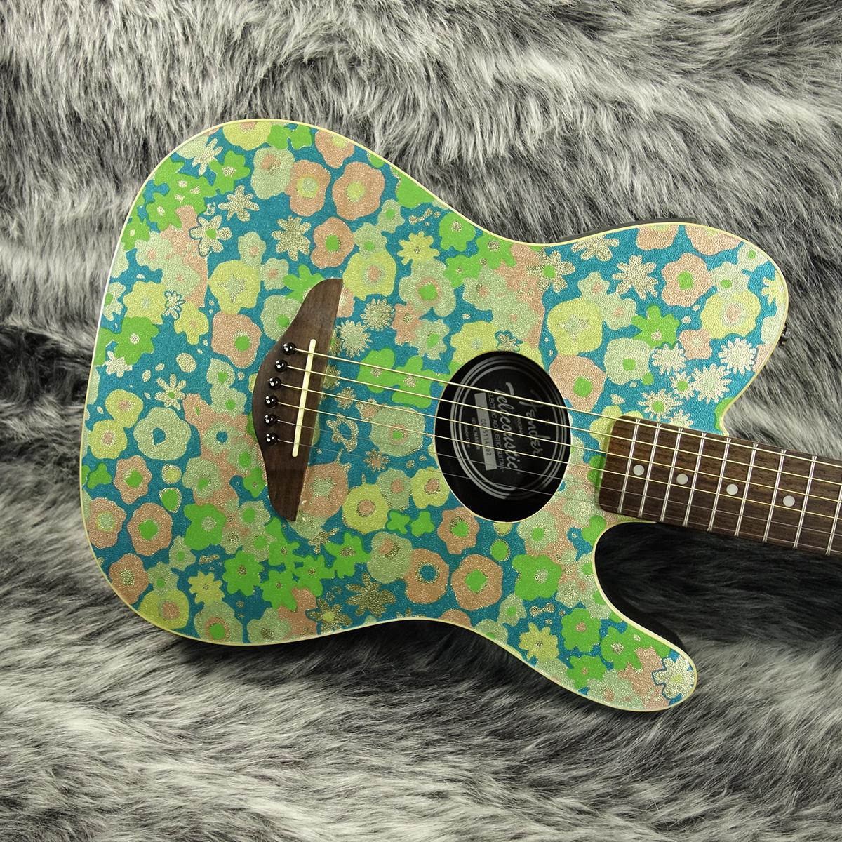 Telecoustic Blue Flower Fender エレクトリック・アコースティック