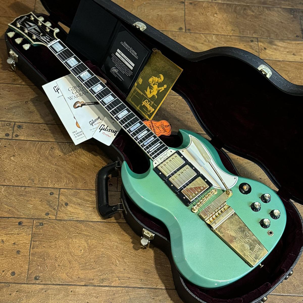 Les Paul SG Custom Maestro Vibrola Inverness Green 3PU Modified Les Paul SG Custom Maestro Vibrola Inverness Green 3PU Modified